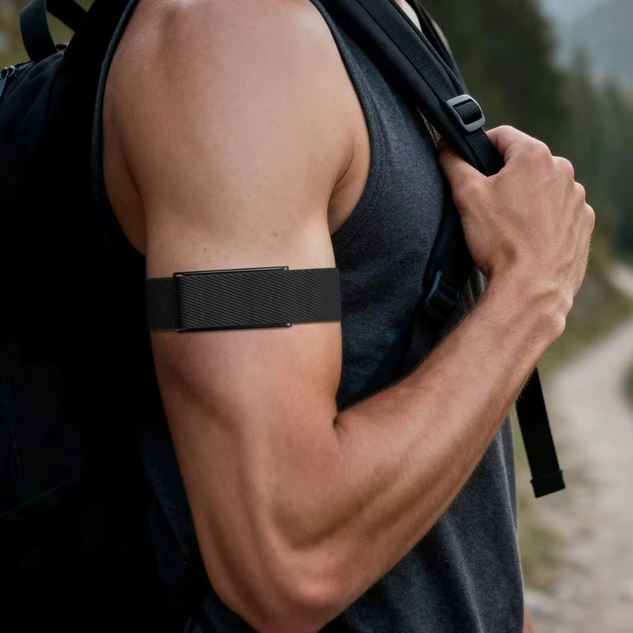 Nylon-Schlaufenarmband für Amazfit Helio, Schwarz, Unisex - Bild 6