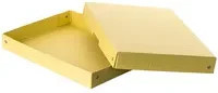 Falken PureBox Aufbewahrungsbox für A4 Dokumente, Gelb, B: 24 cm, H: 4 cm, T: 32 cm - Bild 1