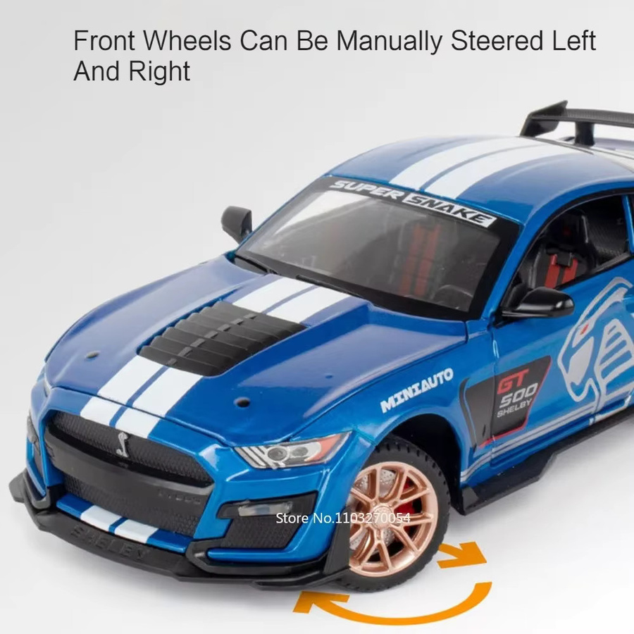 MAKEDA Mustang Shelby GT500, Spielzeugauto, 1:24, mit Licht und Sound - Bild 4