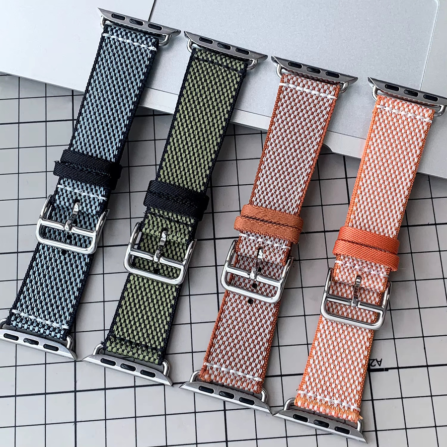 Kebitt Uhrenarmband, Gold, Textil/NATO, für Apple Watch - Bild 3