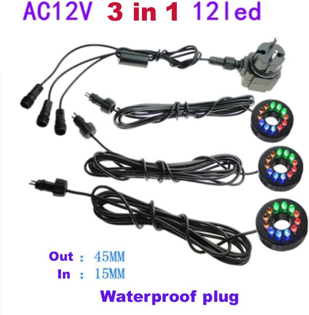 MEMEOKON LED Aquarium Licht Ring in Weiß und Multicolour für Unterwasser-Beleuchtung in Aquarium und Schwimmbad - Bild 1