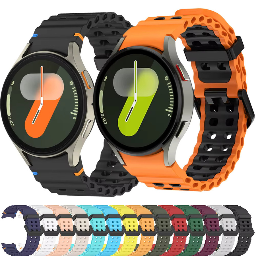 Geekthink Uhrenarmband Silikon, Schwarz, Unisex - Bild 5