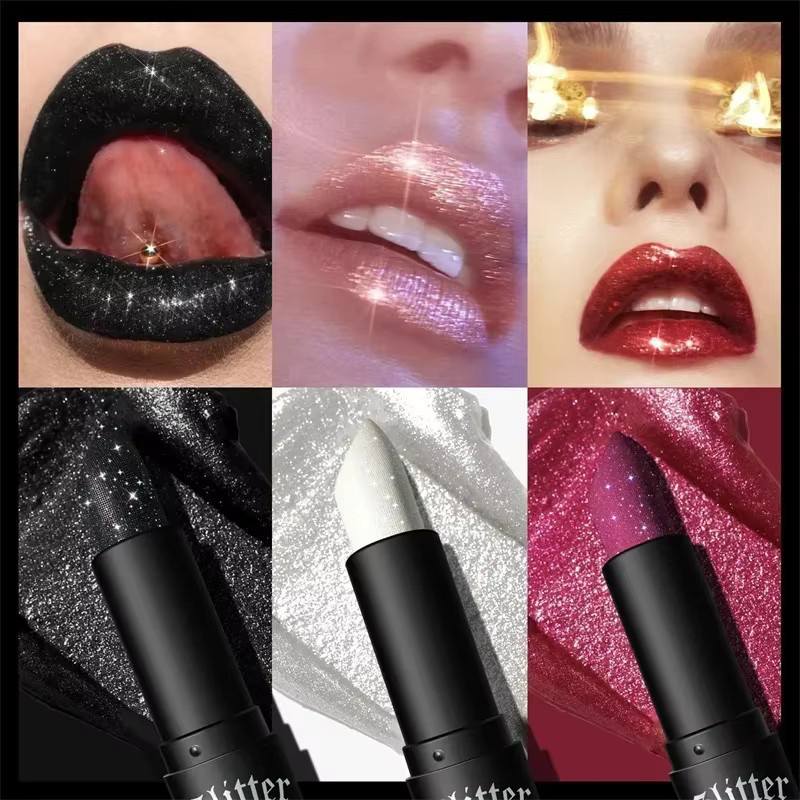 MLSMILE Lippenstift, schwarzer Diamant, Matt, Unisex - Bild 4