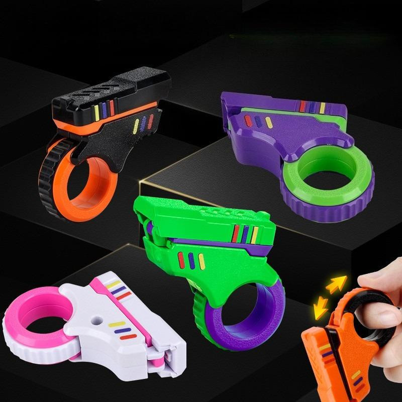 IYUEQIANLI Drehbare Finger-Schieber Fidget Spielzeug orange - Bild 2