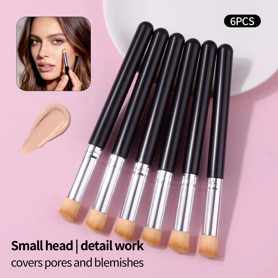 KOSSHOW Concealer-Pinsel, 6-teilig, Schwarz - Bild 4