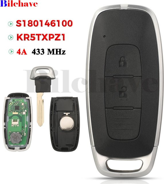Jingyuqin Auto Smart Key Karte für Nissan Kicks X-Trail Rogue Ariya 2023 2024, 433MHz, 4A Chip, Schwarz - Bild 1