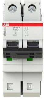 ABB S402P-C63 Leitungsschutzschalter 63A 415V Grau - Bild 1