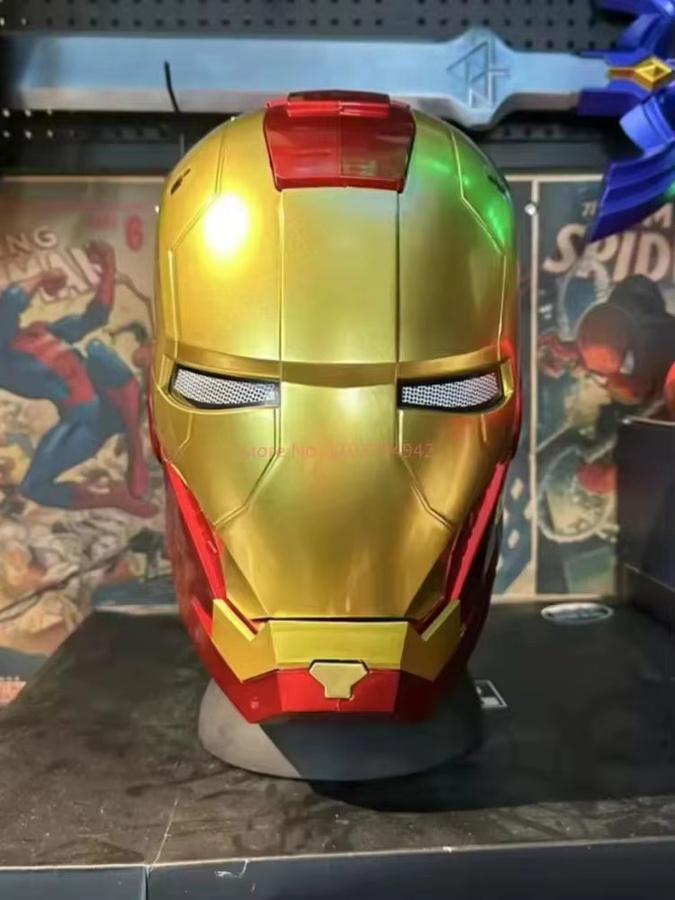 Bandai Marvel Iron Man Helm Mk5, Metall, Kunststoff, Modell Spielzeug - Bild 4
