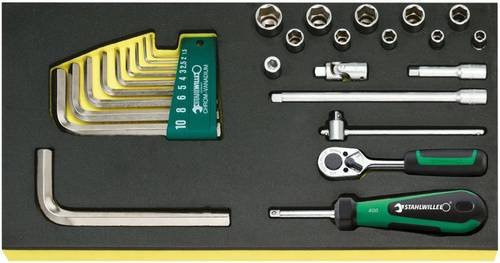 Stahlwille TCS 1/4+10760 CV 96838176 Werkzeugset mit Einsätzen in Gelb und Multicolour - Bild 1