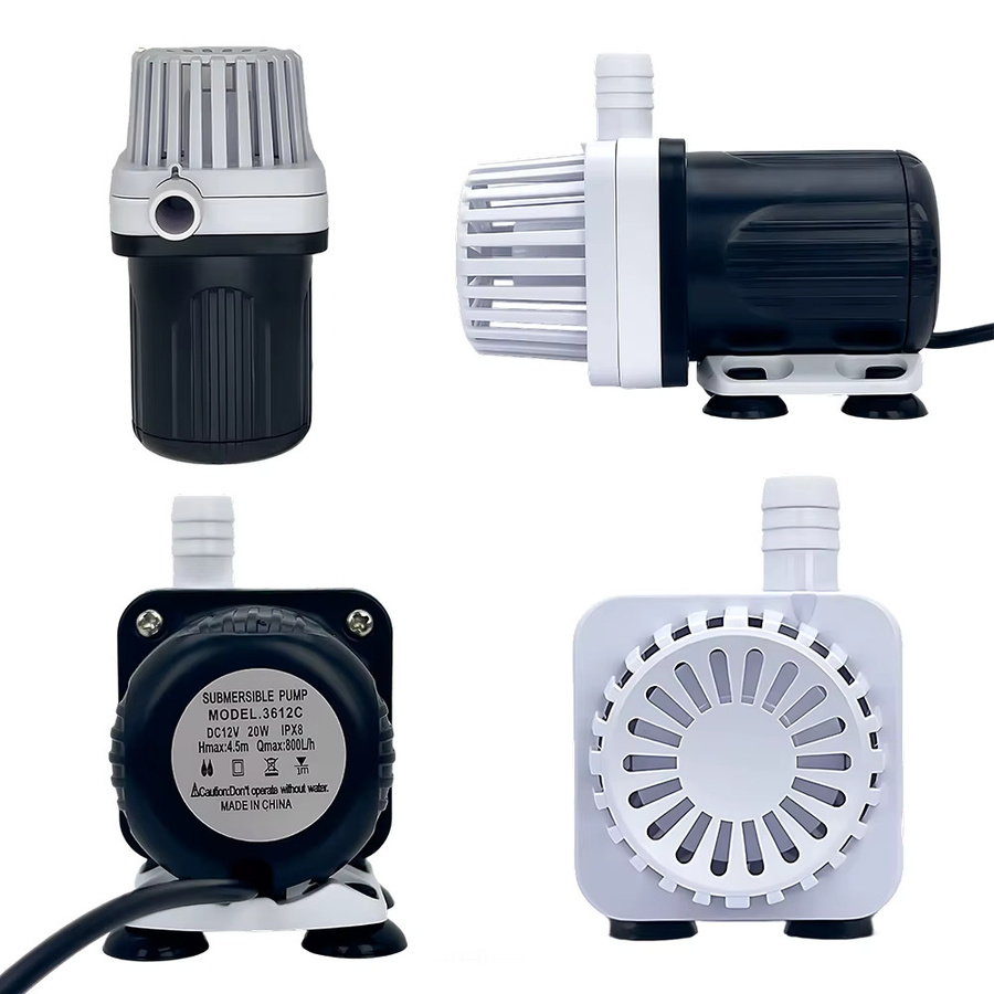 Leise DC12V Tauchpumpe von xmshxltd in Weiß mit einer Durchflussrate von 600-800L/H für Aquarium, Pool und Wasserzirkulation - Bild 3