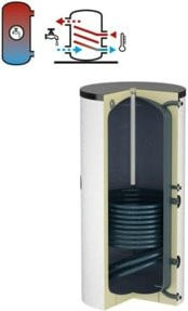 Flamco Standspeicher Duo 150 l, weiß, mit Isolierung, Bodenstehend - Bild 1