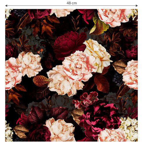 K&L Wall Art Vintage Vliestapete mit floralem Rosenmuster, mehrfarbig, matt - Bild 3