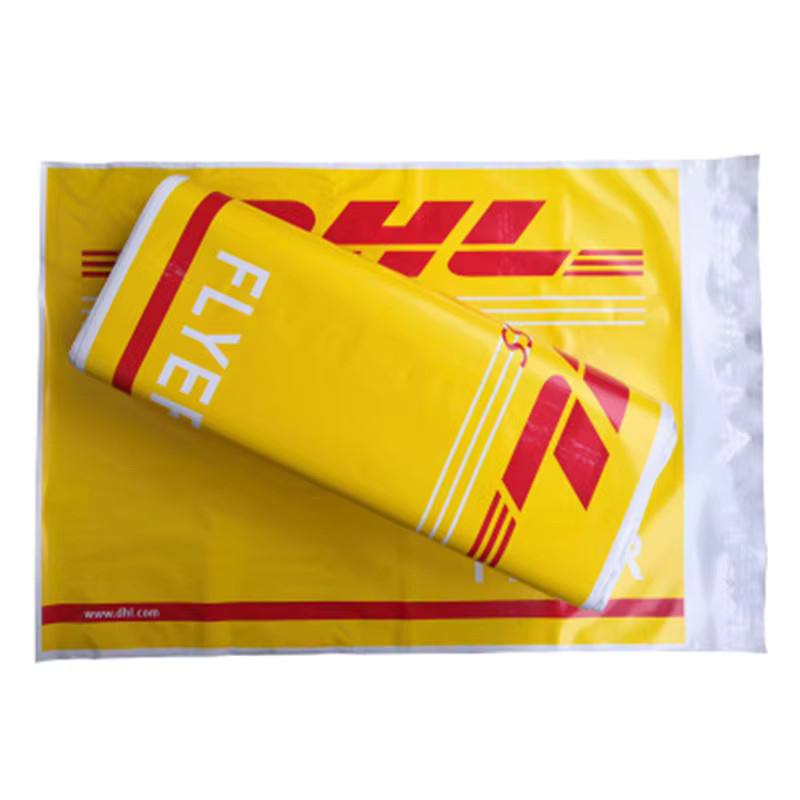 Bainfe E-Commerce Express Kuriertasche aus Kunststoff, wasserdichte Versandtasche mit selbstklebender Dichtung, Gelb, B/T/H: 30,0 x 5,0 x 50,0 cm - Bild 3