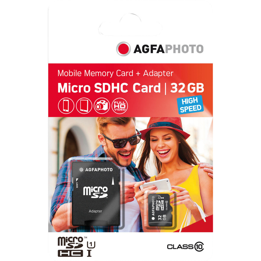 AgfaPhoto microSDHC Speicherkarte Class 10 mit 32 GB in Schwarz - Bild 2