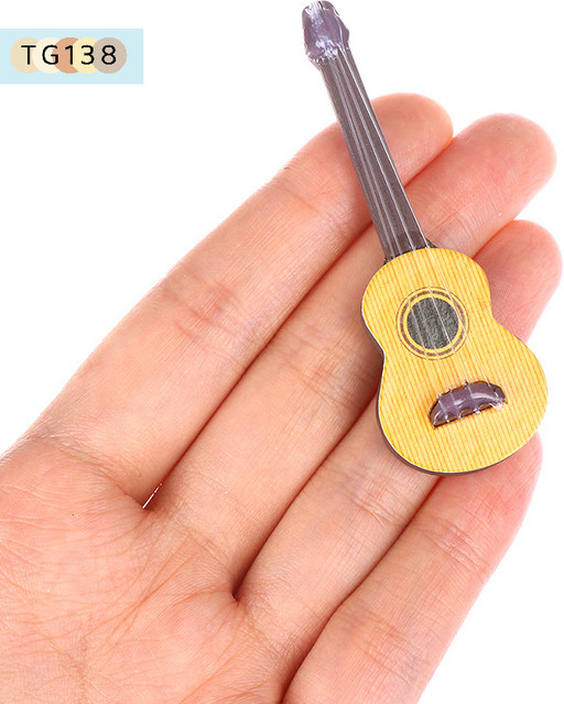 eelhoe Puppenhaus-Miniatur-Gitarrenzubehör, Instrument, Zubehör - Bild 1