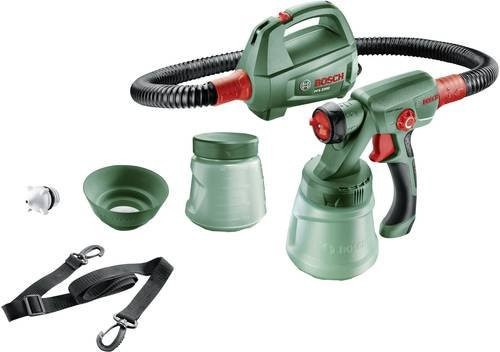 Bosch Farbsprühsystem PFS 2000 mit 440W Leistung für Wandfarbe, Lack und Lasur in Grün und Schwarz - Bild 2