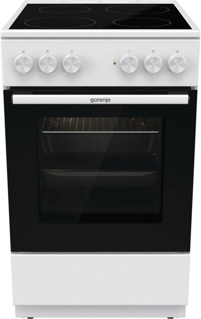 Gorenje Standherd mit Glaskeramikkochfeld GEC5A22WG in Weiß, B/H/T: 50 x 85 x 60 cm - Bild 1