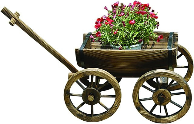 HTI-Line Dekohandwagen Sommerset in Braun im rustikalen Design - Bild 1