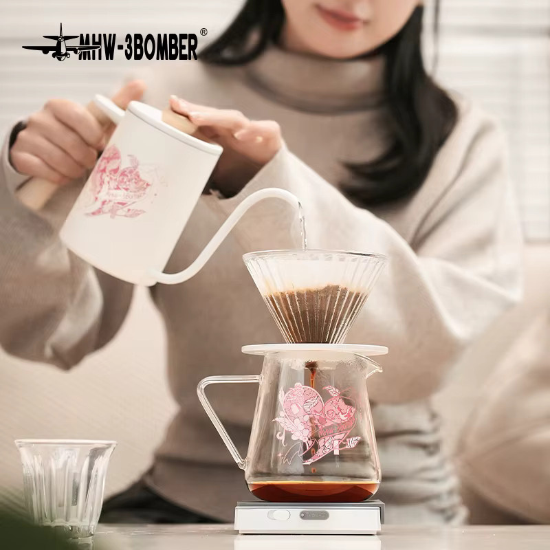 MHW-3BOMBER Kaffeeserver Pour Over Brewer aus Glas, transparent, 500 ml - Bild 3