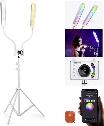 Neewer BH40C Bi-Color LED Videoleuchte mit 528 LEDs in Weiß - Bild 1