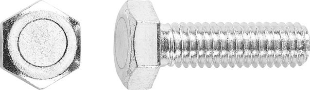 LUX-TOOLS Maschinenschraube M5 x 16 mm mit Vollgewinde und Innensechskant, verzinkt, Silber, 100 Stück - Bild 1