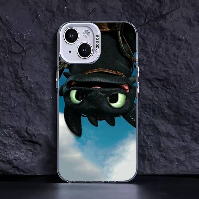 Handyhülle mit Liebes Paar Zahnlos und Furie Drache Design für iPhone 17 16 15 14 13 12 11 Pro Max Plus, Farbe: Bunt - Bild 1