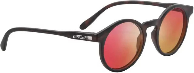 Salice 38RW Sonnenbrille, Vollrand, Round, Plastic, Red, Brown, Unisex - Bild 1
