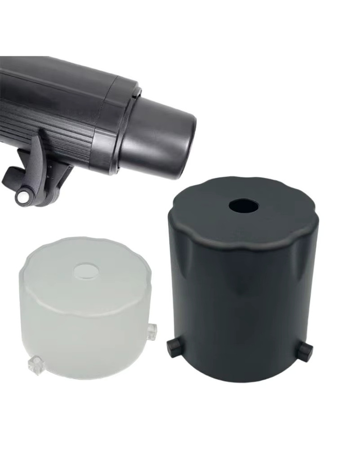 AREOFRGB Bowens Mount Blitzlichtschutzabdeckungen aus bruchsicherem Kunststoff für Studioausrüstung, Set mit 99 x 58 mm und 99 x 105 mm - Bild 4