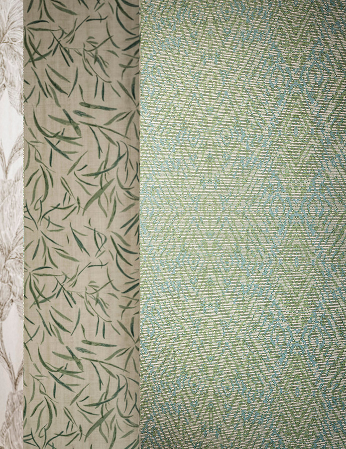 Harlequin Tapete Hansha Abstract Geometric in Kelly/Lagoon Green Non-Woven - Bild 1