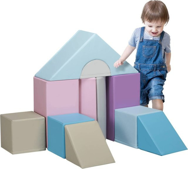 HOMCOM Bausteinset, Schaumstoff, Bunt / Mehrfarbig, ab 1 Jahr - Bild 1