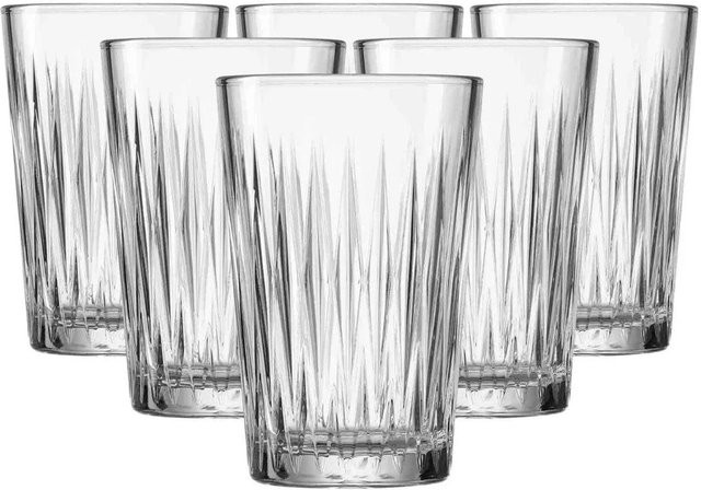 Ritzenhoff & Breker Nobel Tumbler Longdrinkgläser aus Glas, Transparent, 6er Set, 350 ml - Bild 1