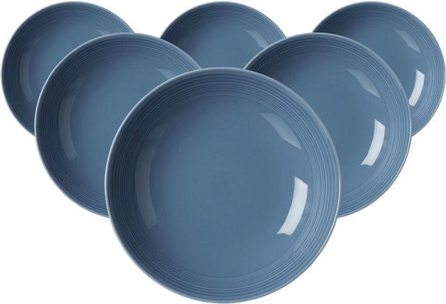 Ritzenhoff & Breker Suppenteller Levi Blau 6er Set Durchmesser: 22 cm - Bild 1