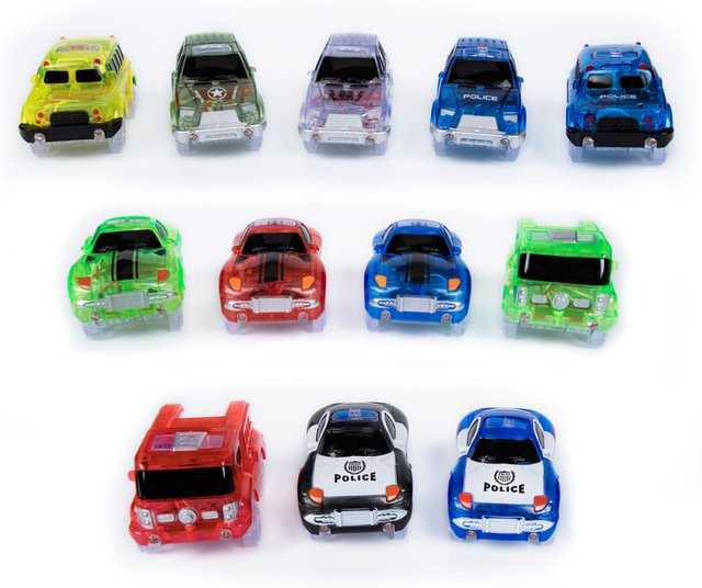 KACUU Magisches leuchtendes Rennstrecke-Auto, Spielzeugfahrzeug, LED-Licht - Bild 1