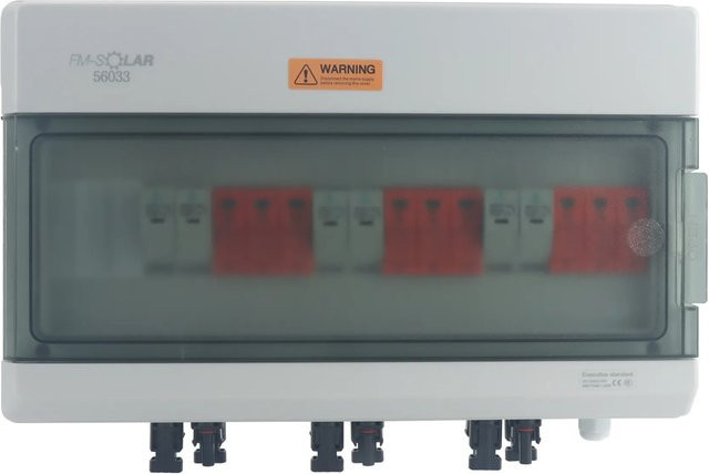 Sola DC-Anschlussbox mit T1+T2 Überspannungsschutz 3/3 1000V Generatoranschlusskasten, Weiß, B/H/T: 38,0 x 32,0 x 27,0 cm - Bild 1