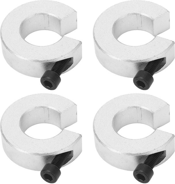 4 Stück Wellenring Anschlagring für SBR20 mit M4 Schraube, Farbe: Weiß/Silber, Außendurchmesser: 40 mm, Bohrungsdurchmesser: 20 mm, Dicke: 12 mm - Bild 1