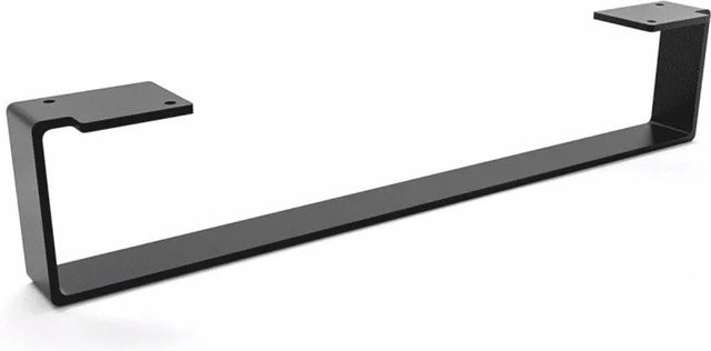 HEVVA Möbelbein LUXEMBURG in Schwarz matt, Höhe: 10 cm, Tiefe: 50 cm - Bild 1
