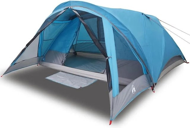 Furnicato Campingzelt Kabine Blau B: 275 cm, T: 183 cm, H: 303 cm, B: 140 cm - Bild 1