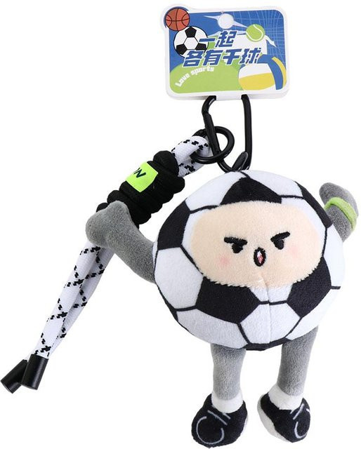 Linyi toy Fußball Plüsch Anhänger Puppe, weiß, ab 2 Jahren - Bild 1