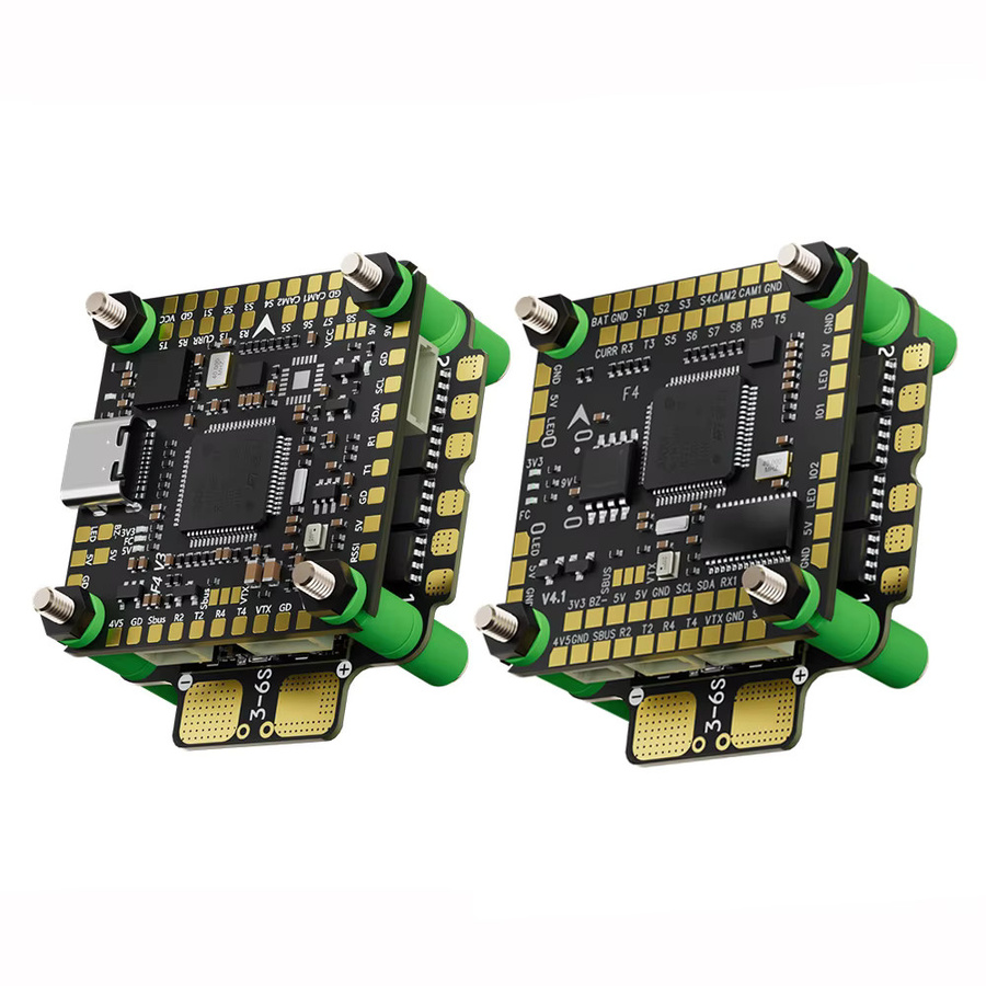Aocoda-RC Stack F405 V3/V4 Flight Controller mit 60A 4in1 ESC 3060AM32 Schwarz 30x30mm - Bild 2