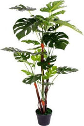 Kunstpflanze Monstera von Paperflow in Grün mit Kunststoff-Topf, Höhe: 130 cm - Bild 1