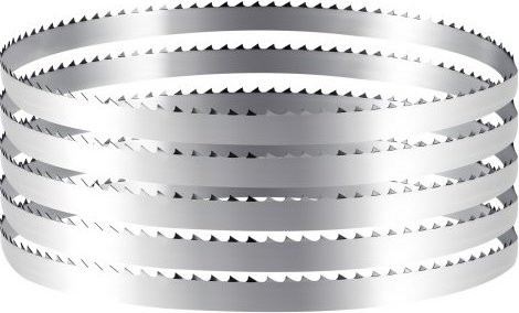 VEVOR Bandsägeblatt aus SK5-Kohlenstoffstahl, Farbe Silber, Breite: 12,7 mm, Länge: 1832 mm, 4 Zähne pro Zoll mit gehärteten Zähnen (18 HRC) für Holzarbeiten - Bild 1