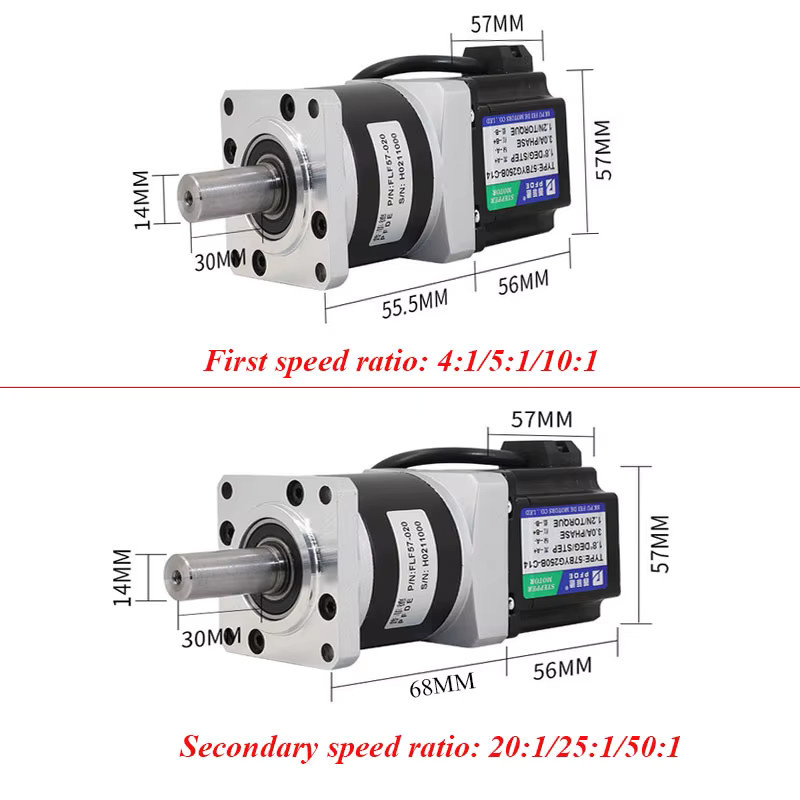 Nema 23 Präzisions-Planetengetriebe-Set mit 1,2 N.m Drehmoment für CNC-Anwendungen - Bild 3
