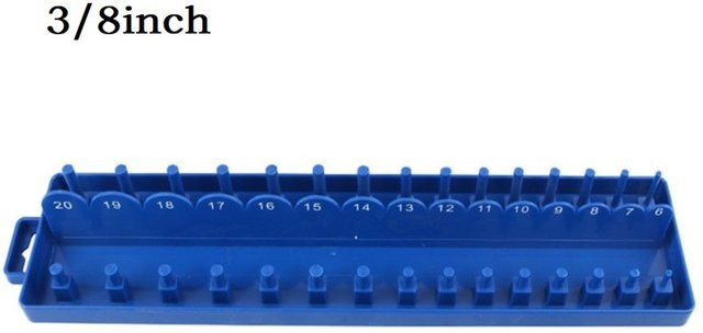 Steckdosensystem Organizer aus Kunststoff in Blau für Garage und Werkstatt, B/T/H: 35,0 x 20,0 x 8,0 cm - Bild 1