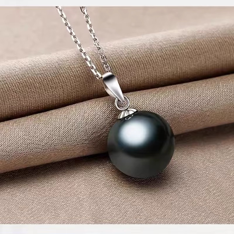 Anhänger 925 Silber, schwarze Tahiti-Perle, Damen - Bild 2