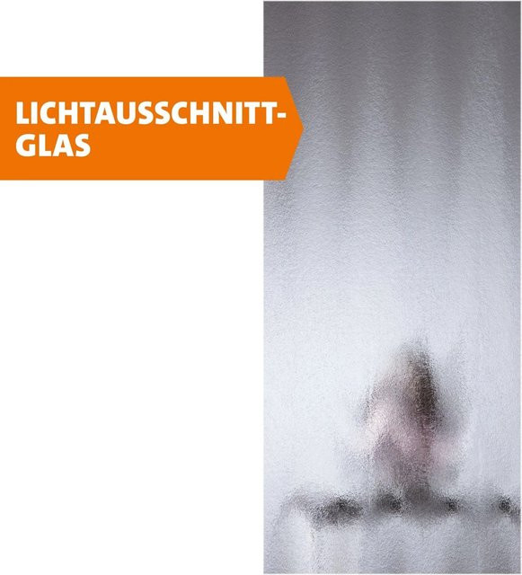 Skyscope Portal Lichtausschnitt ESG Chinchilla für Holztüren, Breite: 41 cm, Höhe: 154,5 cm - Bild 1