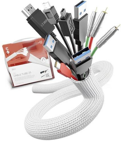 Label the Cable Kabelschlauch LTC 5120 Weiß, Länge: 2 m - Bild 1