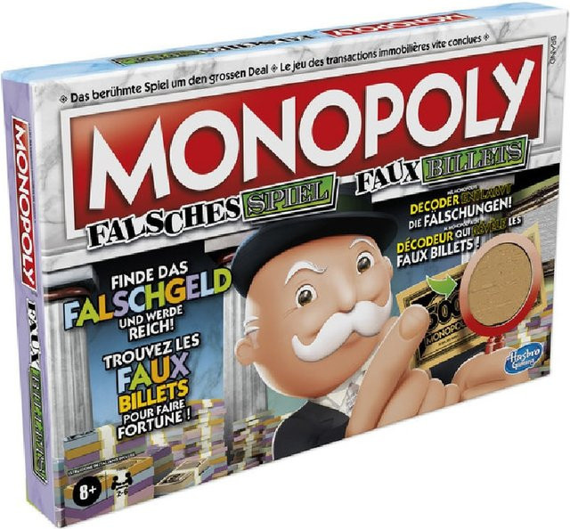Hasbro Monopoly Falsches Spiel, Brettspiel, multilingual, ab 8 Jahren - Bild 1
