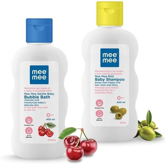 Mee Mee Babyöl und Babyshampoo Kombination, Panthenol, Aloe Vera - Bild 1
