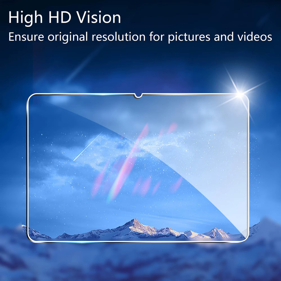 Gehärteter Displayschutz für Lenovo Xiaoxin Pad Pro 13 Zoll (2026 TB376FC), Transparent, HD Klar, Anti-Fingerabdruck und Anti-Kratzer - Bild 5