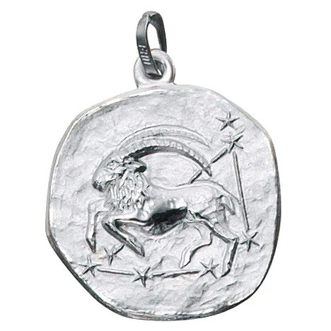 Colfem Anhänger Sternzeichen Steinbock, 925 Silber matt, Unisex - Bild 1